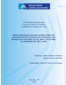 DESCENTRALIZAÇÃO DO CONHECIMENTO: PARTICIPAÇÃO E EVOLUÇÃO FEMININA EM PESQUISAS CIENTÍFICAS DA ÁREA CONTÁBIL NO PERÍODO DE 2003 A 2013