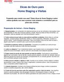 Dicas para home Staging