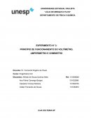 Relatório - Princípio de Funcionamento do Voltímetro, Amperímetro o Ohmimetro