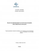 Dimensionamento de Estrutura de madeira para cobrimento de telhado