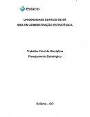 Trabalho Final da Disciplina Planejamento Estratégico