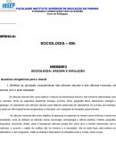 SOCIOLOGIA: ORIGEM E EVOLUÇÃO