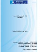 RELATÓRIO SOBRE (MRU e MRUV). PRÁTICA DE RELATÓRIO