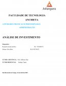 Analise de Investimento