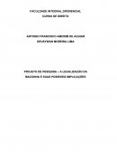 PROJETO DE PESQUISA – A LEGALIZAÇÃO DA MACONHA E SUAS POSSÍVEIS IMPLICAÇÕES