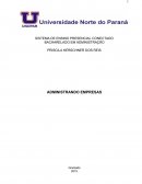 Trabalho sobre Administração de Empresas Apresentado à UNOPAR