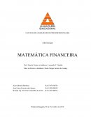A Matemática Financeira