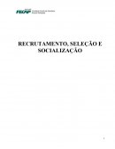 TRABALHO DE RECRUTAMENTO E SELEÇÃO