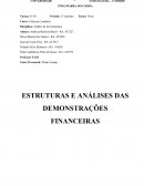 AS ESTRUTURAS E ANÁLISES DAS DEMONSTRAÇÕES FINANCEIRAS