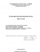 Fundamentos da Sociologia da Educação