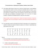 Distribuição de Freqüência, Variância e Desvio Padrão