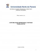 CONTABILIDADE EMPRESARIAL E ROTINAS TRABALHISTAS