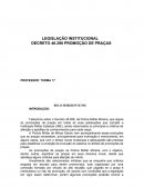 Legislação institucional