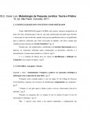 Metodologia da Pesquisa Jurídica