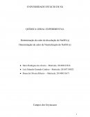 A Determinação do calor de dissolução do NaOH
