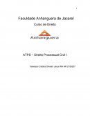 ATPS DIREITO PROCESSUAL CIVIL I