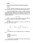 Conceito de Derivada e Regras de Derivação