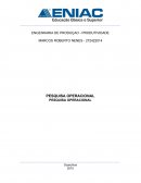 Trabalho apresentado ao Curso Engenharia de Produção da Faculdade ENIAC