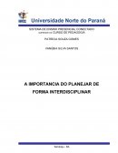 A importância do planejar