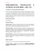 INDUZIMENTO, INSTIGAÇÃO E AUXÍLIO AO SUICÍDIO - ART. 122