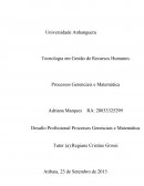 Desafio Profissional Processos Gerenciais e Matemática