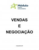 Vendas e negociação