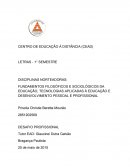 FUNDAMENTOS FILOSÓFICOS E SOCIOLÓGICOS DA EDUCAÇÃO, TECNOLOGIAS APLICADAS À EDUCAÇÃO E DESENVOLVIMENTO PESSOAL E PROFISSIONAL