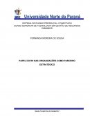 PAPEL DO RH NAS ORGANIZAÇÕES COMO PARCEIRO ESTRATÉGICO