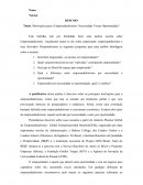 Motivações para o Empreendedorismo: Necessidade Versus Oportunidade?