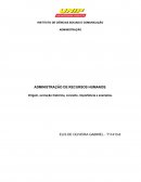 ADMINISTRAÇÃO DE RECURSOS HUMANOS: Origem, evolução histórica, conceito, importância e exemplos