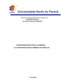 A RESPONSABILIDADE SOCIAL DA EMPRESA E A SUSTENTABILIDADE NO AMBIENTE DO TRABALHO