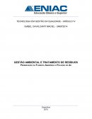 Gestão ambiental e tratamento de resíduos