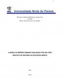 A QUEDA DO IMPÉRIO ROMANO ANALISADO POR UM LIVRO DIDATICO DE HISTORIA DA EDUCAÇÃO BÁSICA