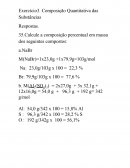 EXERCICIOS QUIMICA