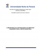 A IMPORTÂNCIA DA CONTABILIDADE E DO MERCADO FINANCEIRO PARA A GESTÃO INDUSTRIAL