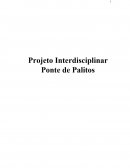 Projeto indisciplinar: Ponte de Palitos.