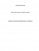 Psicologia organizacional e do trabalho