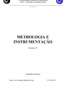 METROLOGIA E INSTRUMENTAÇÃO