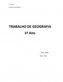 O Trabalho de Geografia