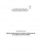 Modelo de Monografia de Trabalho de Conclusão de Curso segundo Normas da ABNT