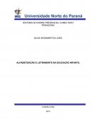 ALFABETIZAÇÃO E LETRAMENTO NA EDUCAÇÃO INFANTIL