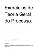 A Teoria Geral do Processo