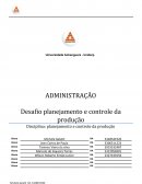 Planejamento e Controle da Produção