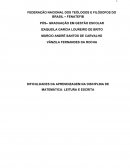 DIFICULDADES DA APRENDIZAGEM NA DISCIPLINA DE MATEMÁTICA: LEITURA E ESCRITA