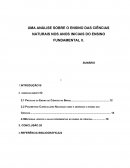 UMA ANÁLISE SOBRE O ENSINO DAS CIÊNCIAS NATURAIS NOS ANOS INICIAIS DO ENSINO FUNDAMENTAL II.