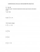 Exercicios de calculo