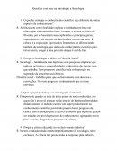 Questionário Introdução a Sociologia