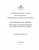 DESAFIO PROFISSIONAL DO 1º BIMESTRE GESTÃO URBANA E DE SERVIÇOS PÚBLICOS LICITAÇÕES, CONTRATOS E CONVÊNIOS.