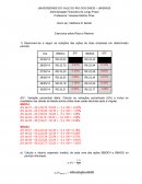 Exercícios de Fluxo de Caixa