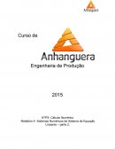 Atps de calculo numérico